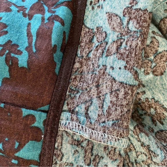 Louis Verdad Dress, Comes with brown wide leather belt, Small, Blue & Brown - Picture 11 of 16